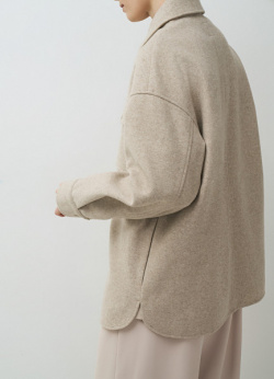 Куртка рубашка на кнопках  Бежевый O`Stin LJ6661O02 T2