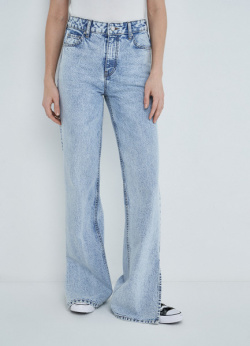 Расклешённые джинсы Flare с боковыми разрезами  Голубой O`Stin LP1666O02 D6