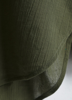 Рубашка из тонкого жатого хлопка  Зеленый O`Stin LS6691O02 G7