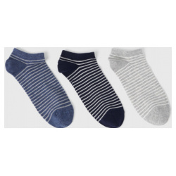 Короткие носки  3 пары Синий O`Stin MN6684O02 68