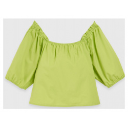 Блузка с коротким рукавом для девочек  Зеленый O`Stin GS4691O02 G2