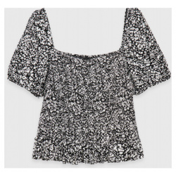 Блузка с коротким рукавом для девочек  Черный O`Stin GS4694O02 99