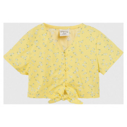 Блузка с коротким рукавом для девочек  Желтый O`Stin GS6691O02 32