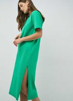 Трикотажное платье  Зеленый O`Stin LT4679O02 45