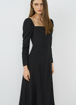 Платье с квадратным вырезом  Серый O`Stin LR4651O02 98