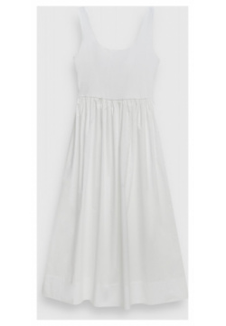 Хлопковое платье миди  Белый O`Stin LR46AIO02 01
