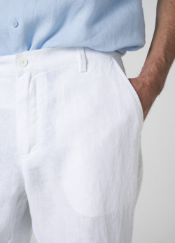 Льняные брюки  Белый O`Stin MP46ACO02 00