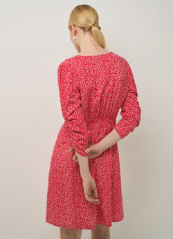 Платье мини из вискозы  Красный O`Stin LR4688O02 14
