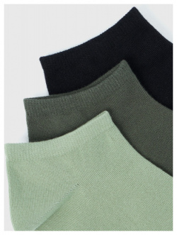 Короткие носки  3 пары Зеленый O`Stin MN6722O02 G8