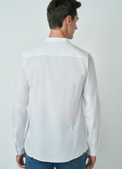 Рубашка с воротником стойкой  Белый O`Stin MS6732O02 00