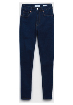 Узкие джинсы с высокой посадкой  Синий O`Stin LP6734O02 D2