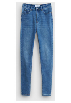 Узкие джинсы с высокой посадкой  Синий O`Stin LP6734O02 D4