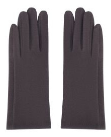 женские перчатки EKONIKA EN33703 dk grey 23Z Серые текстильные —