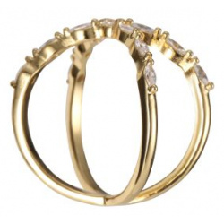 женское кольцо EKONIKA PREMIUM PM47170 gold cristal 24L Комбинация классических