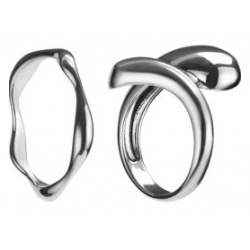 женские кольца (набор 2 шт ) EKONIKA EN47203 silver 23Z