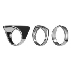 женские кольца (набор 3 шт ) EKONIKA EN47205 silver 23Z