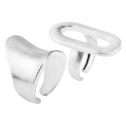 женские кольца (набор 2 шт ) EKONIKA EN47702 matt silver 24L