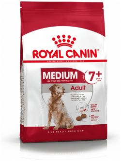 Корм Royal Canin для пожилых собак средних размеров: 11 25 кг  7 10 лет (15 кг) С