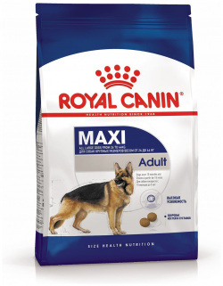 Royal Canin корм для взрослых крупных собак: 26 44 кг  15 мес 5 лет (15 кг)