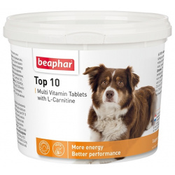 Beaphar кормовая добавка с L карнитином для собак (147 г) • Таблетки Топ 10