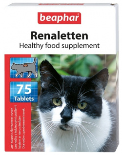 Beaphar кормовая добавка для кошек с почечными проблемами  75 таб (79 г)