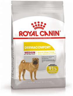 Корм Royal Canin для собак средних пород с чувствительной кожей (10 кг) Здоровое