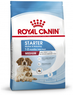 Корм Royal Canin для щенков средних пород от 3 недель до 2 месяцев  беременных и кормящих сук (4 кг)