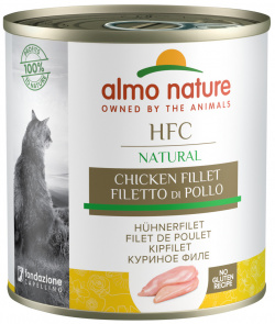 Almo Nature консервы для кошек с куриным филе  50% мяса (280 г)
