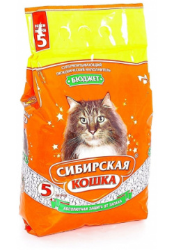 Сибирская кошка впитывающий наполнитель "Бюджет" (2 кг) 