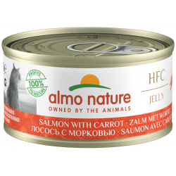Almo Nature консервы с лососем и морковью в желе для кошек (70 г) 