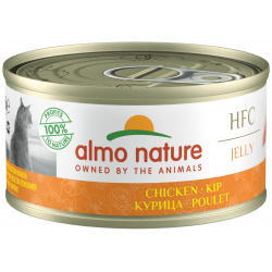 Almo Nature консервы для кошек: курица в желе (70 г) Новая линейка от