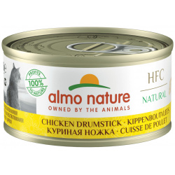 Almo Nature консервы для кошек "Аппетитные Куриные бедрышки"  75% мяса (70 г)