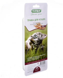 TiTBiT трава для кошек (овес проращивания) (40 г) 