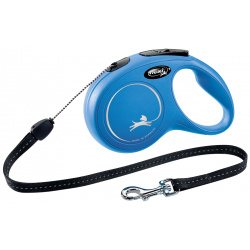 Flexi рулетка трос для собак  голубая (100 г)