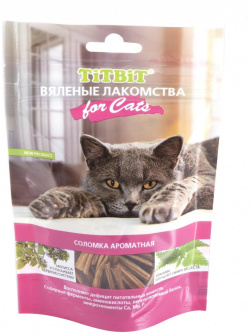 TiTBiT вяленые лакомства  соломка ароматная для кошек (40 г)