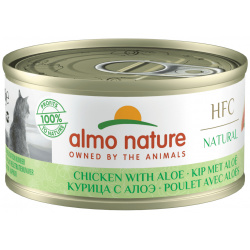 Almo Nature консервы низкокалорийные для Кошек "Курица с алоэ" (70 г) Л