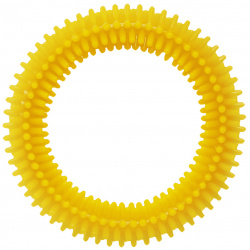 Tappi игрушка для собак Кольцо с шипами  желтый (Ø 80мм)