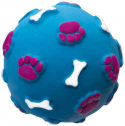 Yami игрушки игрушка для собак  "Мяч с лапками" голубой (70 г)