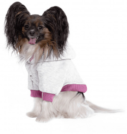Tappi одежда толстовка для собак "Флип"  серая с розовым (L)