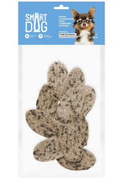 Smart Dog лакомства лакомство для собак Крекеры из атлантической трески с ламинарией и отрубями (40 г)