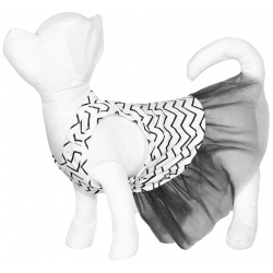Yami одежда платье для собаки с серой юбкой из фатина (XL) 