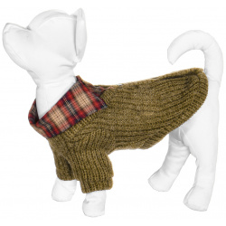 Yami одежда свитер с рубашкой для собак  горчичный (XS) Стильный