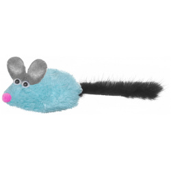 PetshopRu игрушка для кошек Мышка с хвостом из натуральной норки (5 г) 