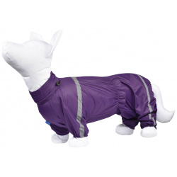 Yami одежда дождевик для собак  тёмно фиолетовый Корги на девочку (50 52см)