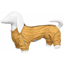 Yami одежда дождевик для собак  горчичный на гладкой подкладке Такса (L)