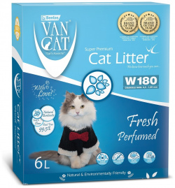 Van Cat комкующийся наполнитель с ароматом весенней свежести  6л коробка (5 1 кг)