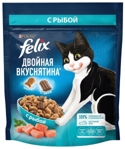 Felix двойная вкуснятина  для взрослых кошек с рыбой (200 г)