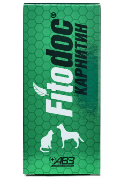 Агроветзащита кормовая добавка Fitodoc Карнитин для собак и кошек (135 г) К