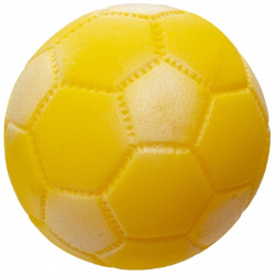 Yami игрушки игрушка для собак "Футбольный мяч"  желтый (Ø 7 2 см)
