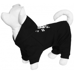 Yami одежда костюм с капюшоном для собаки  чёрный (XS)
